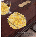 Gold PVC-Tischsets für Esstisch For